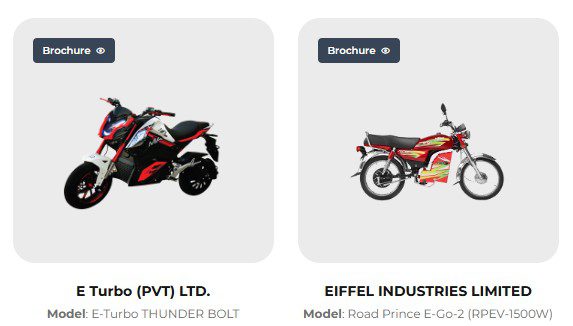 pave.gov.pk electric bikes